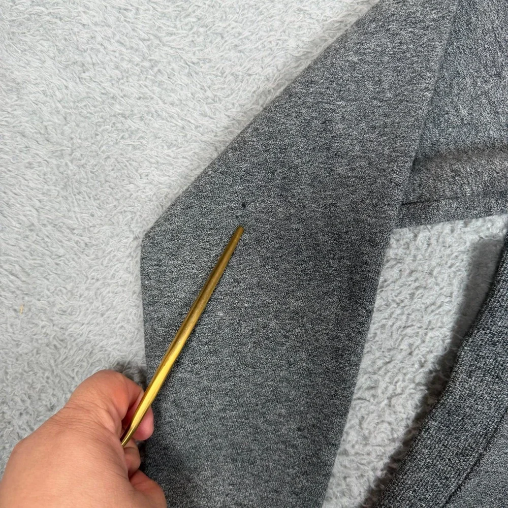 Lululemon Scuba Hoodie Full Zip Heathered Grey Size 8 Thumbholes W4250S